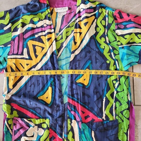 Vintage Stewart Sport silk  top cardigan size S,M.L - Picture 6 of 7